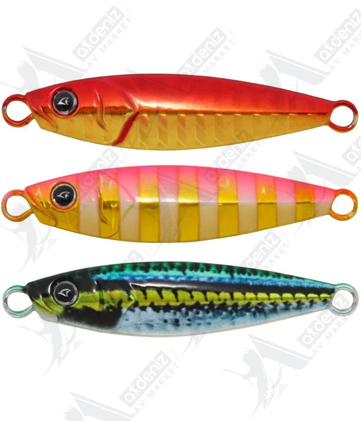 Hanfish Slap Jig Rock Mix 10 Gr 3'lü Paket Metal Jig Sahte YemHAN FİSHİNG