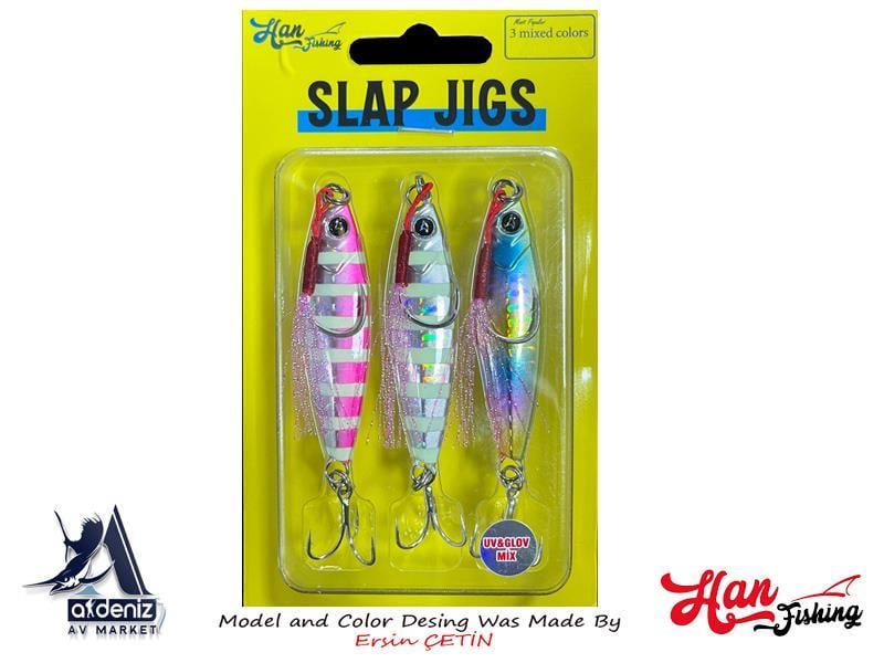 Hanfish Slap Jigs 10Gr  #Uv&Glow Mix