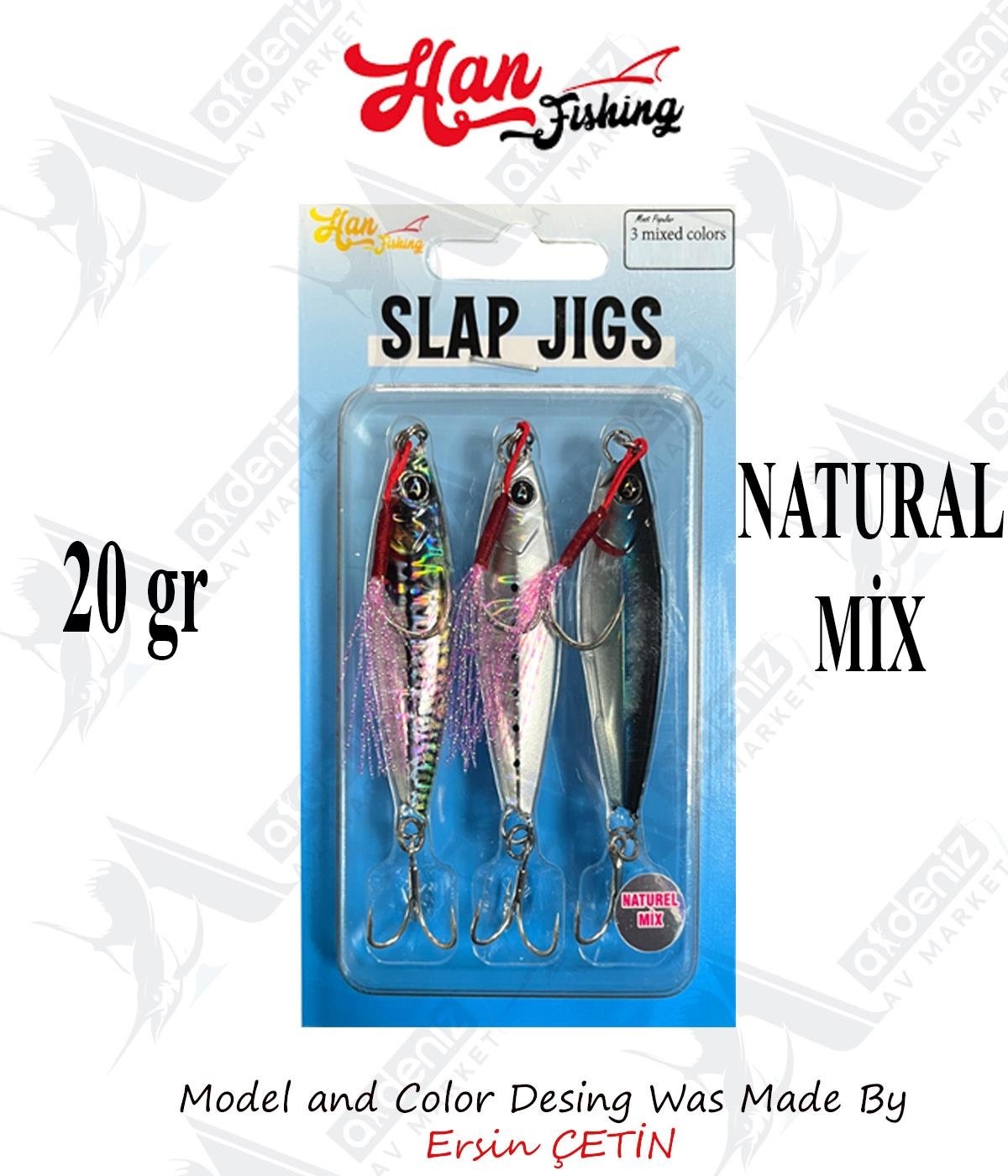 Hanfish Slap Jigs 20Gr  #Naturel MixHAN FİSHİNG