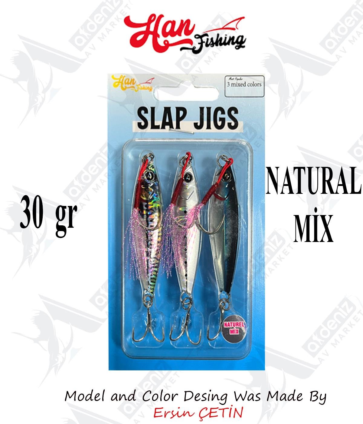 Hanfish Slap Jigs 30Gr #Naturel MixHAN FİSHİNG