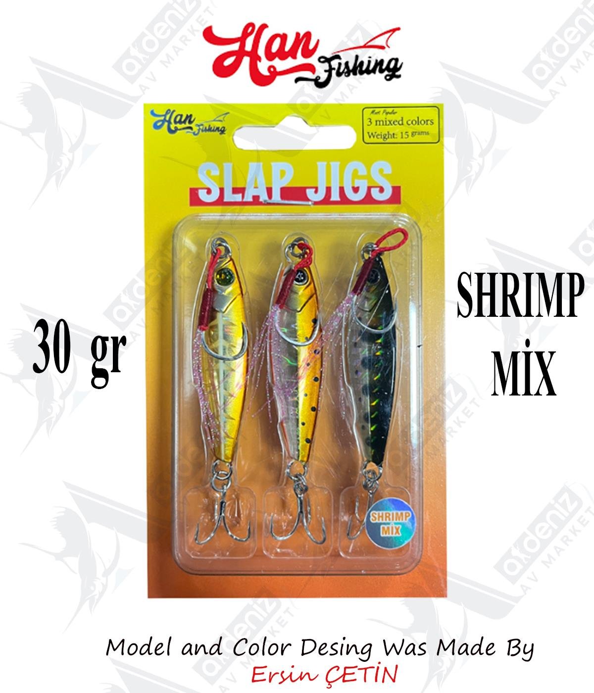 Hanfish Slap Jigs 30Gr #Shrimp MixHAN FİSHİNG