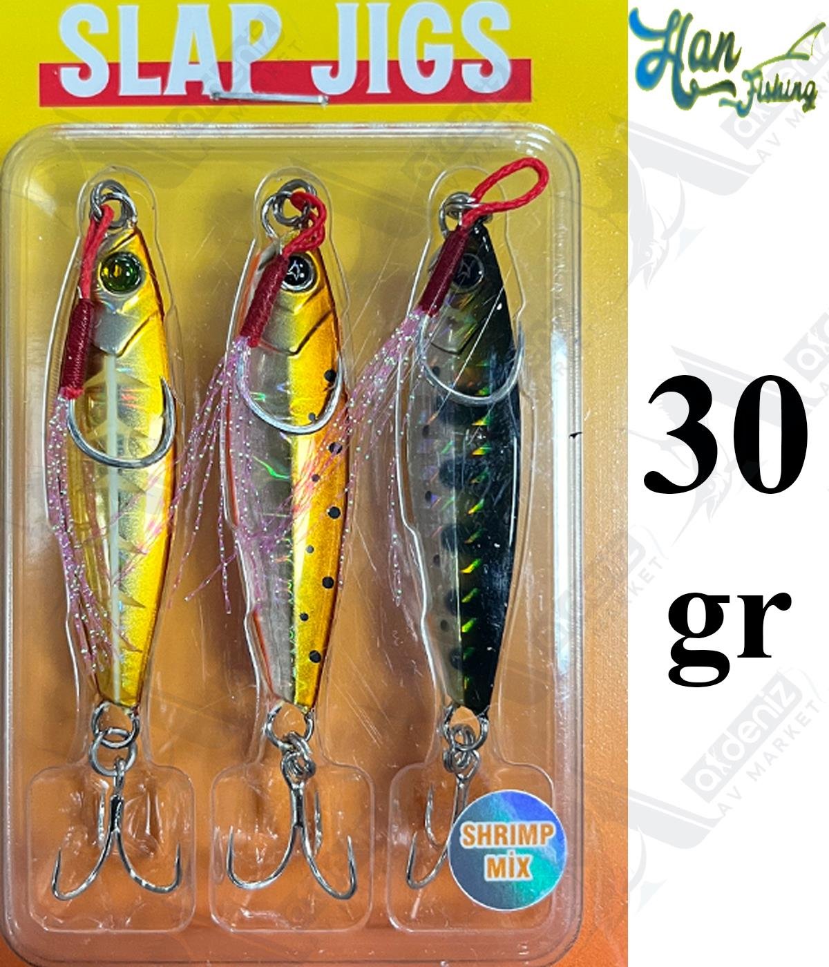 Hanfish Slap Jigs 30Gr #Shrimp MixHAN FİSHİNG
