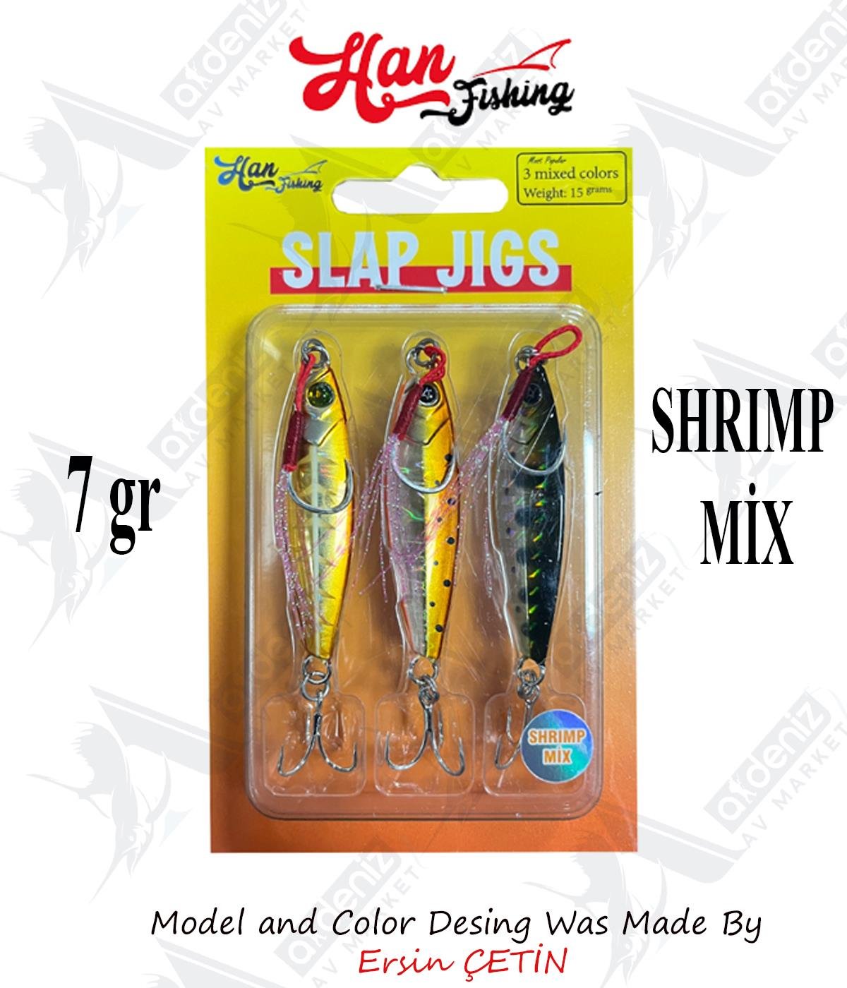 Hanfish Slap Jigs 7Gr  #Shrimp MixHAN FİSHİNG
