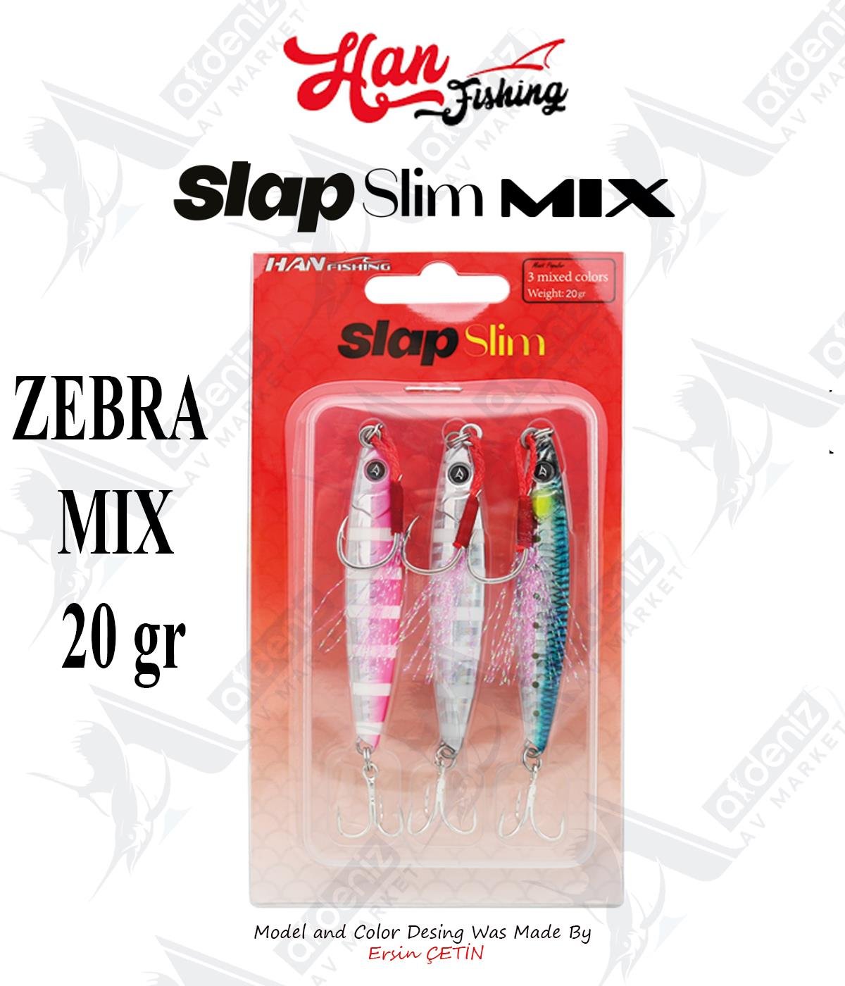Hanfish Slap Slim Jig #ST00383 Zebra Mix 20GrHAN FİSHİNG