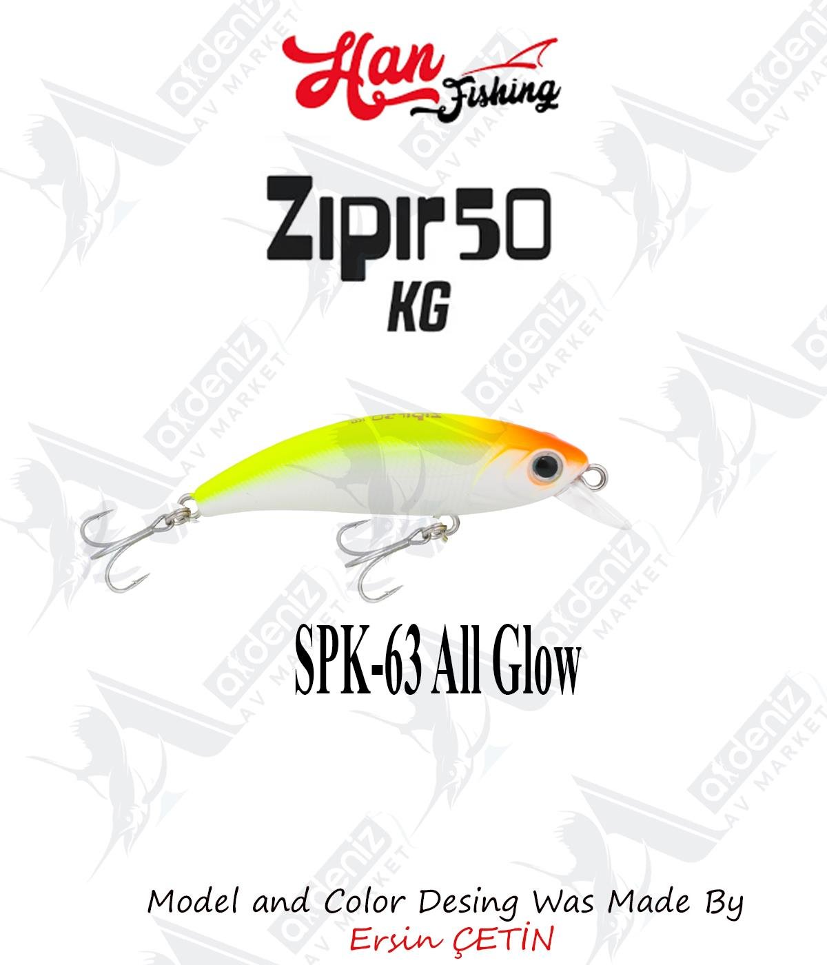 Hanfish Zıpır Kısa Gaga SPK-63 All GlowHAN FİSHİNG