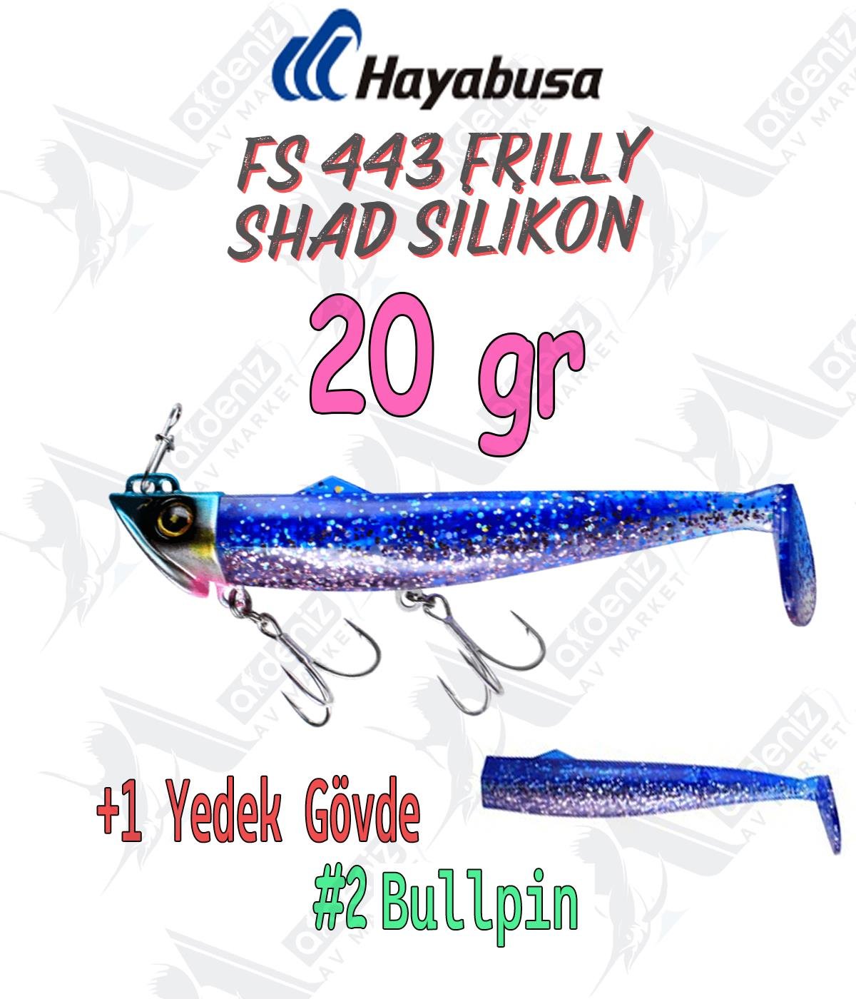 Hayabusa Frilly Shad FS 443 Silikon Sahte Balık 20gr Color:2 BullpinHAYABUSA