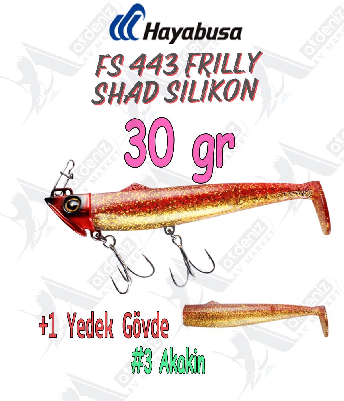 Hayabusa Frilly Shad FS 443 Silikon Sahte Balık 30gr Color:3 AkakinHAYABUSA