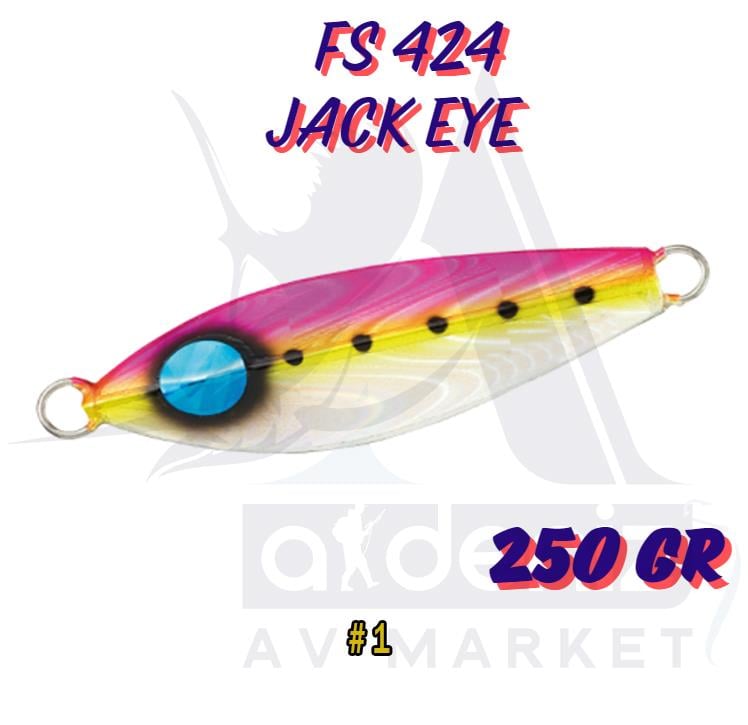 Hayabusa Fs 424 Jack Eye Slow Jig 250 gr 12 cm Color:1HAYABUSA