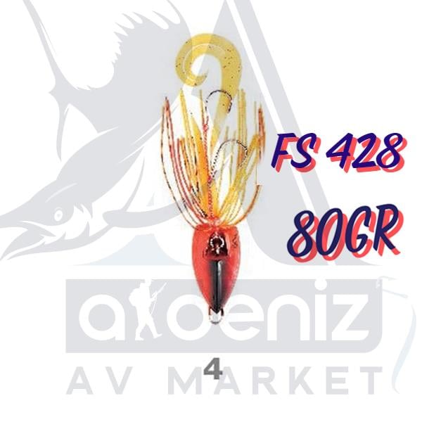Hayabusa Kick Rubber 80gr FS 428 Tai Montajlı Set Jig Yem #4HAYABUSA