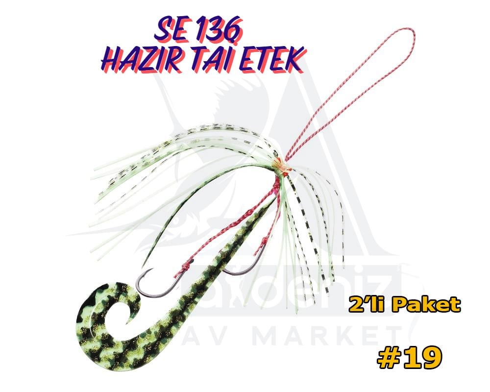 Hayabusa SE 136 Tai Rubber Free Slide Yedek Skirt (Etek) Assist İğneli Set #19HAYABUSA