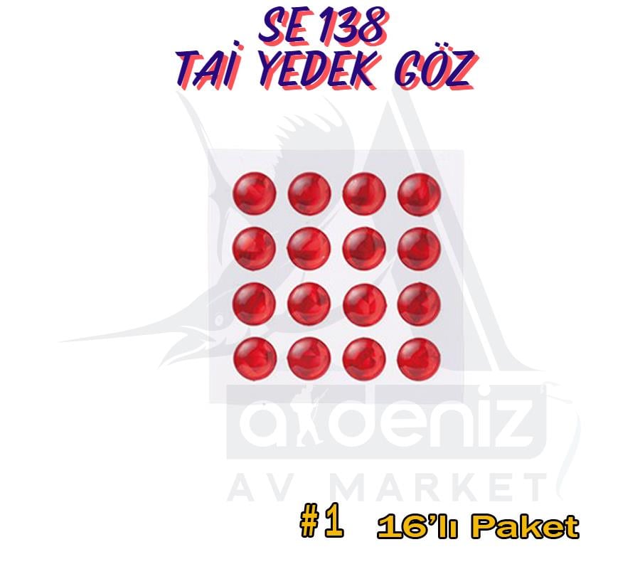 Hayabusa SE 138 Tai Rubber Free Slide 4mm Yedek Göz 16'lı Paket #1HAYABUSA