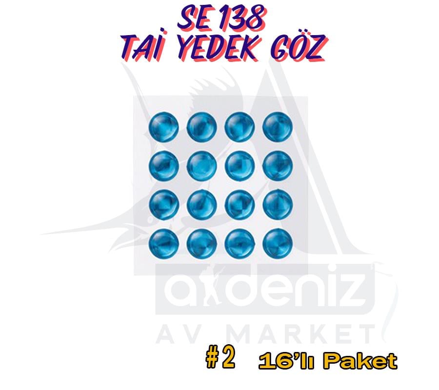 Hayabusa SE 138 Tai Rubber Free Slide 4mm Yedek Göz 16'lı Paket #2HAYABUSA
