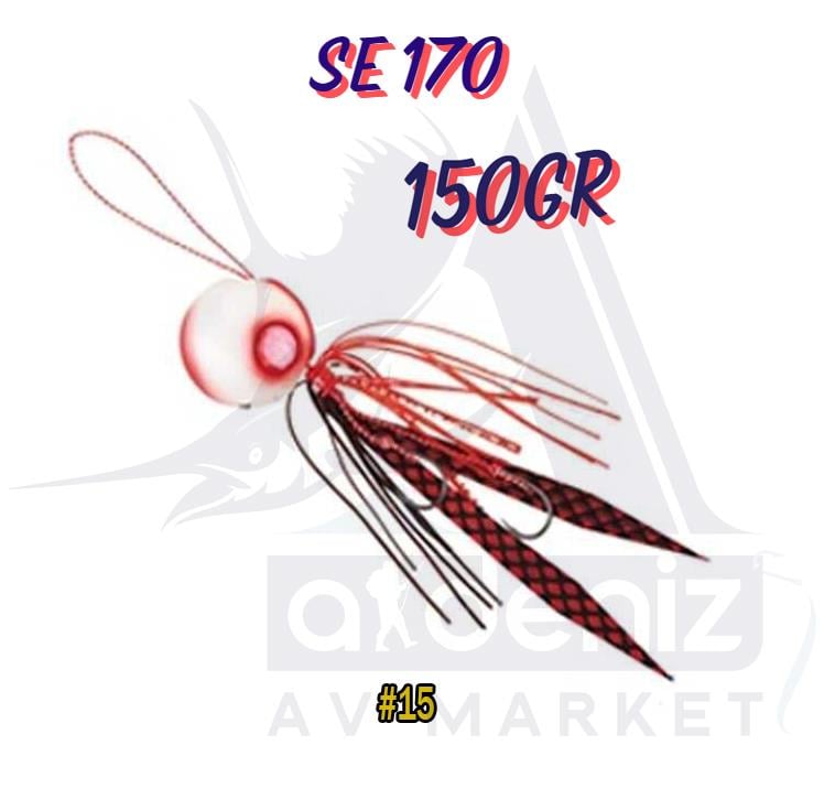 Hayabusa SE 170 Free Slide VS 150grTai Rubber Montajlı Set Jig Yem #15HAYABUSA