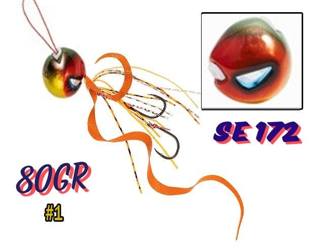 Hayabusa SE 172 Tai Rubber Free Slide SF Montalı Set 80gr Jig Suni yem #1HAYABUSA