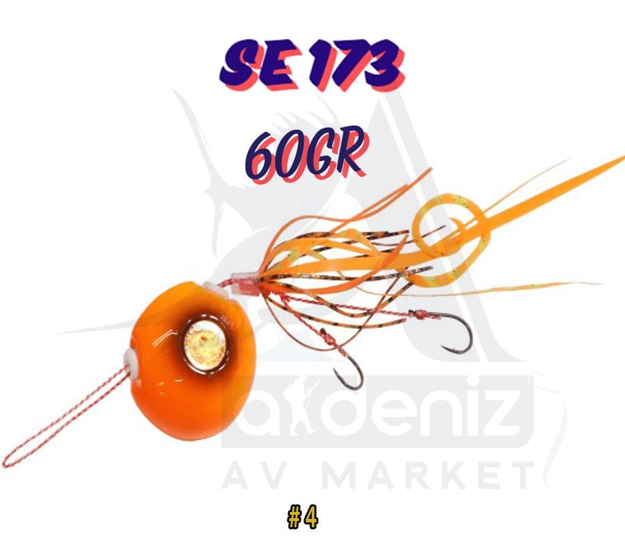 Hayabusa SE 173 Tai Rubber Free Slide VS Montajlı Set 60gr Jig Suni yem #4HAYABUSA