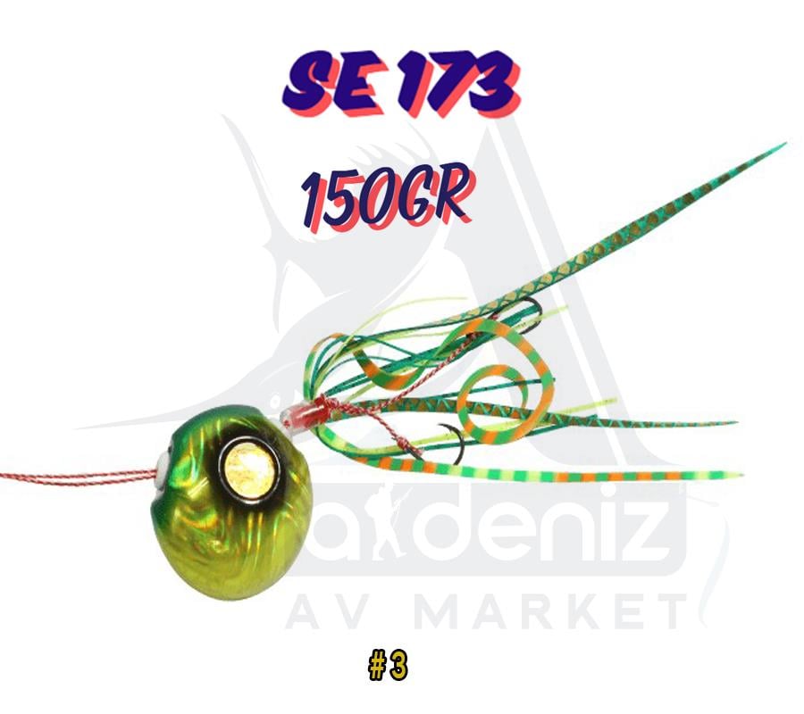 Hayabusa SE 173 Tai Rubber Free Slide VS Montajlı Set 150gr Jig Suni yem #3HAYABUSA