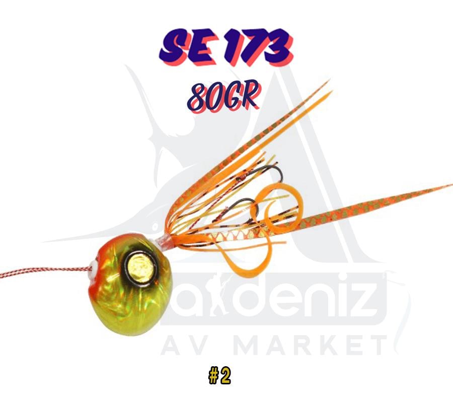 Hayabusa SE 173 Tai Rubber Free Slide VS Montajlı Set 80gr Jig Suni yem #2HAYABUSA