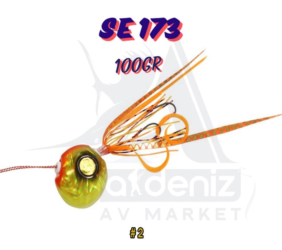 Hayabusa SE 173 Tai Rubber Free Slide VS Montajlı Set 100gr Jig Suni yem #2HAYABUSA