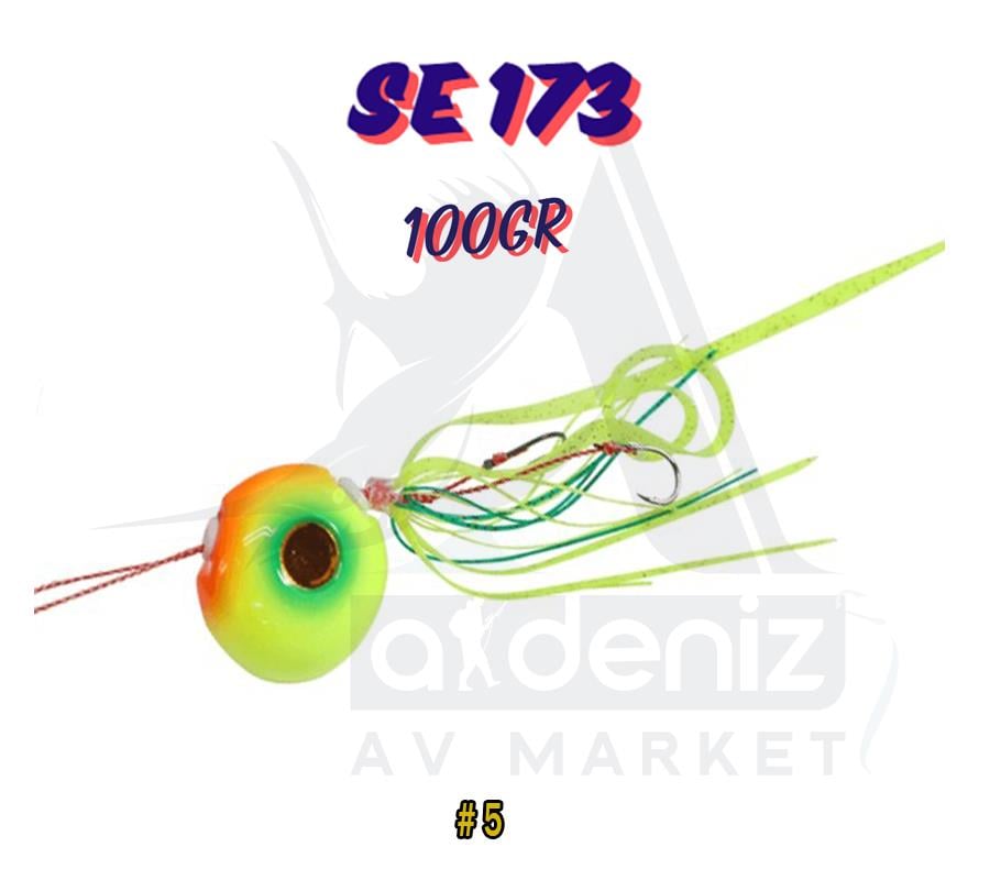 Hayabusa SE 173 Tai Rubber Free Slide VS Montajlı Set 100gr Jig Suni yem #5HAYABUSA