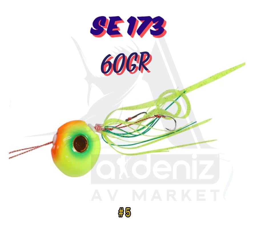 Hayabusa SE 173 Tai Rubber Free Slide VS Montajlı Set 60gr Jig Suni yem #5HAYABUSA