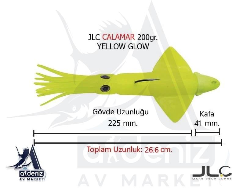 JLC Jigging A La Carta Calamar 200 Gr #2 GlowJLC JİGGİNG A LA CARTA