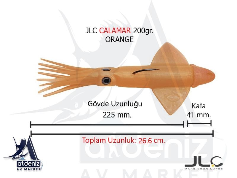 JLC Jigging A La Carta Calamar 200 Gr #5 OrangeJLC JİGGİNG A LA CARTA