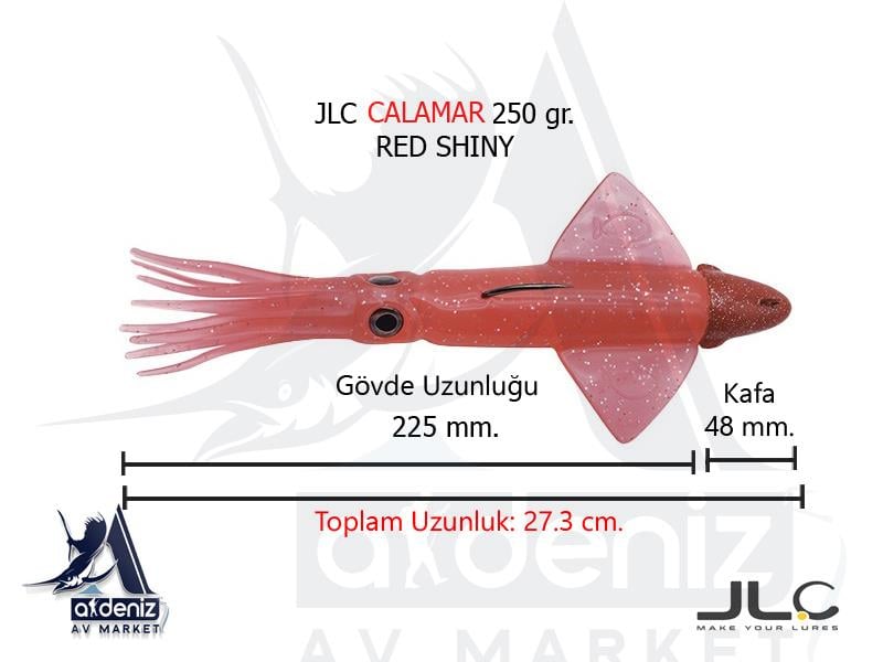 JLC Jigging A La Carta Calamar 250 Gr #9 Red ShinyJLC JİGGİNG A LA CARTA