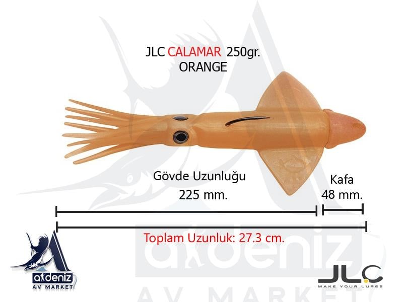 JLC Jigging A La Carta Calamar 250 Gr #5 OrangeJLC JİGGİNG A LA CARTA