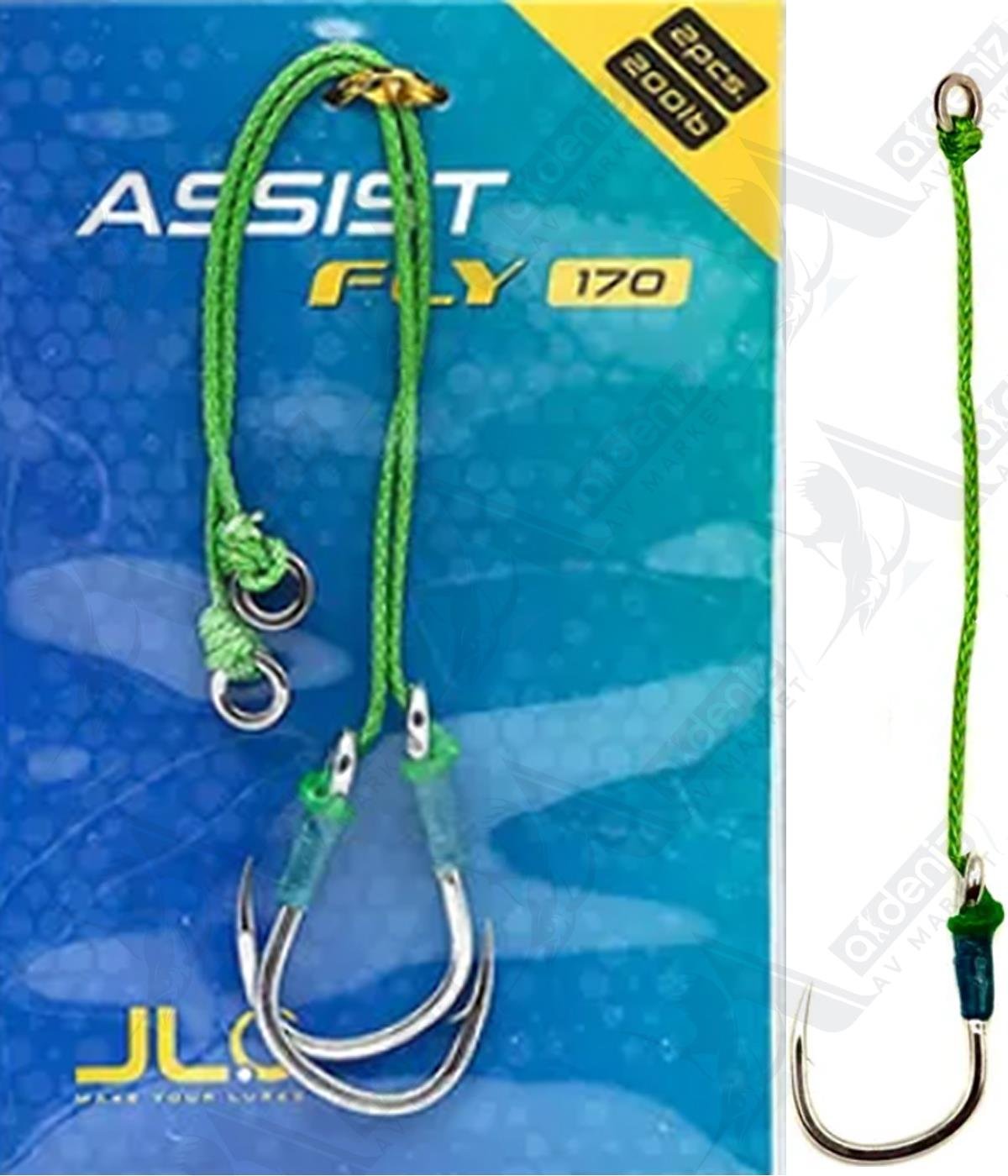 JLC Jigging A La Carta FLY 170 Silikon Balık (Hırsız) Assist İğnesi 2' li PaketJLC JİGGİNG A LA CARTA