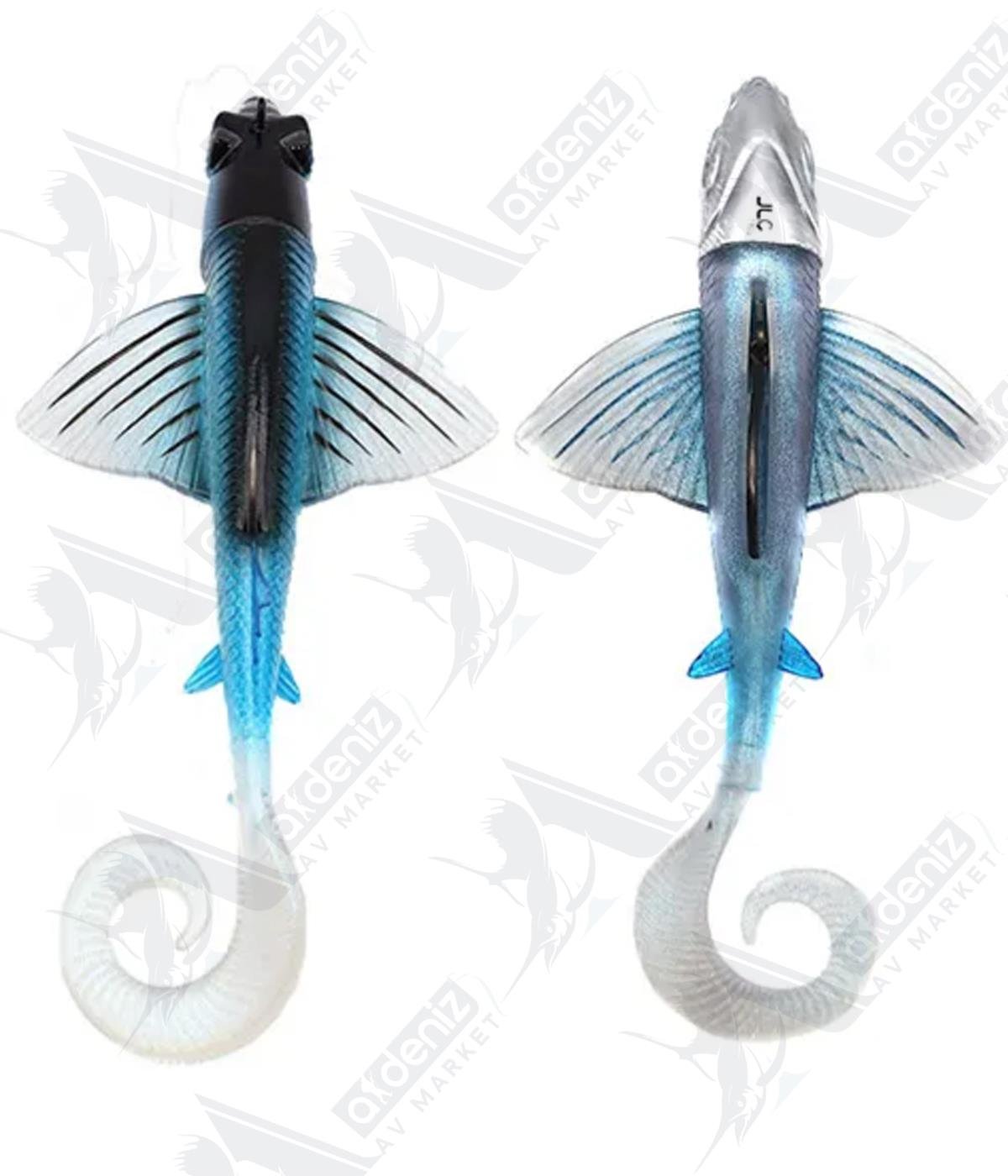 JLC Jigging A La Carta FLY Combo 170 mm 210 gr Silikon Uçan Balık Color:Real Blue #2 UVJLC JİGGİNG A LA CARTA