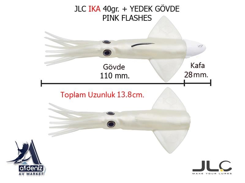 JLC Jigging A La Carta IKA 40 Gr #8 Pink Flashes 