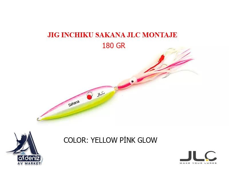 JLC Jigging A La Carta INCHIKU SAKANA 180 gr Yellow Pink Glow