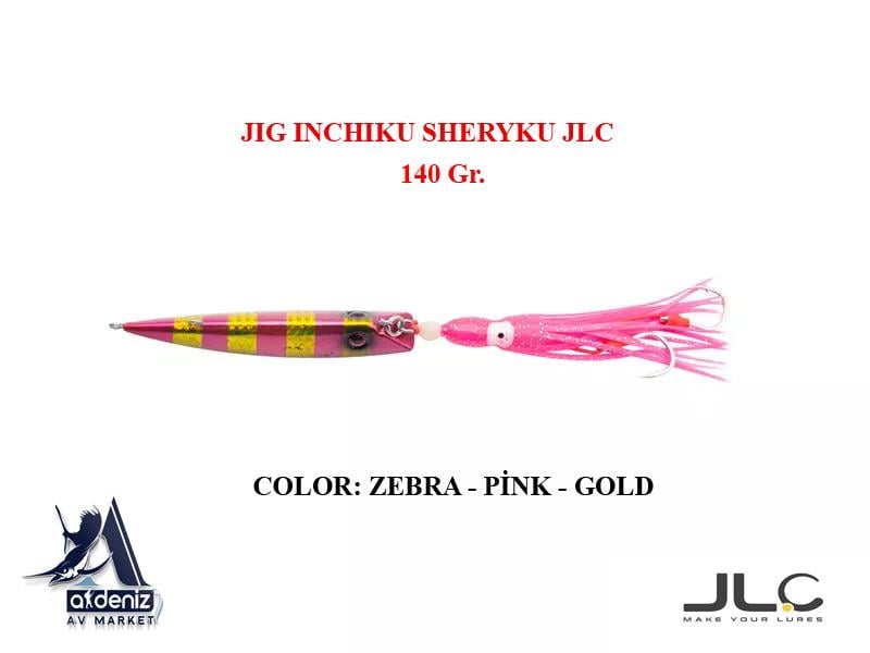 JLC Jigging A La Carta INCHIKU SHERYKU 140 gr Zebra Pink Gold