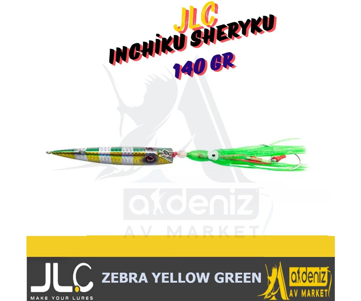 JLC Jigging A La Carta INCHIKU SHERYKU 140 gr Zebra Yellow GreenJLC JİGGİNG A LA CARTA
