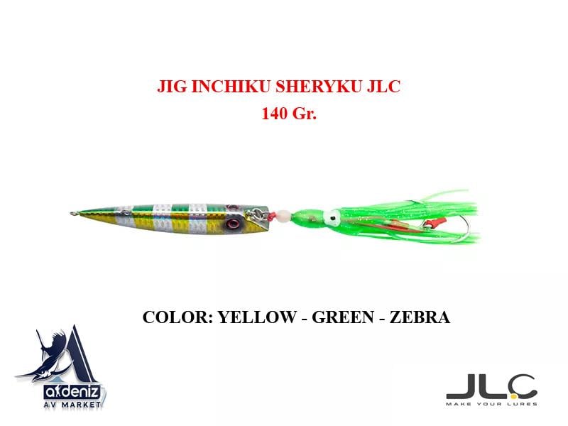 JLC Jigging A La Carta INCHIKU SHERYKU 140 gr Zebra Yellow Green