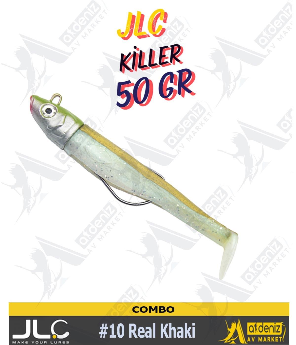 JLC Jigging A La Carta Killer Combo Silikon Balık 105 mm 50 gr Real Khaki#10JLC JİGGİNG A LA CARTA