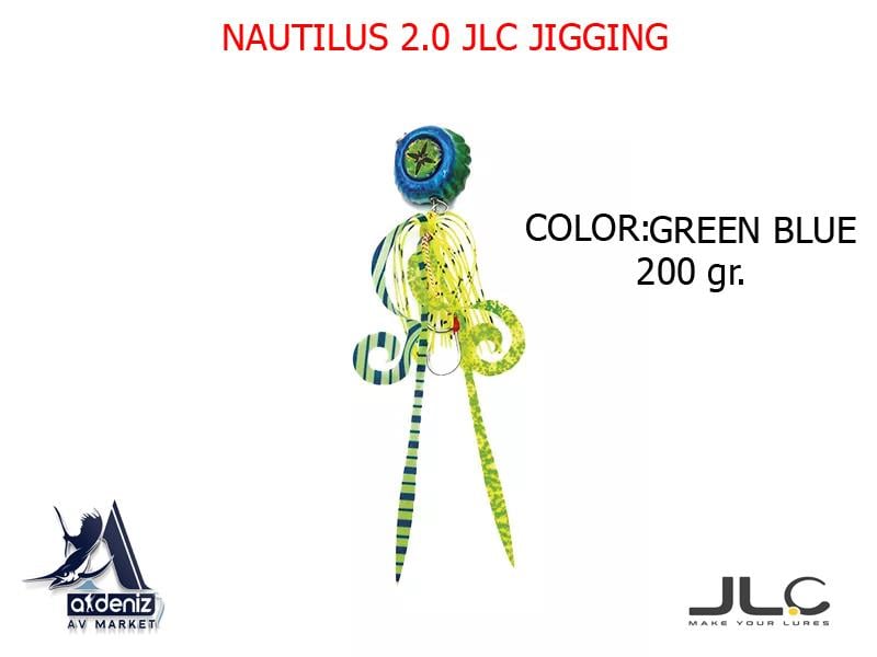 JLC Jigging A La Carta NAUTILUS 2.0 200 Gr #4 Green Blue