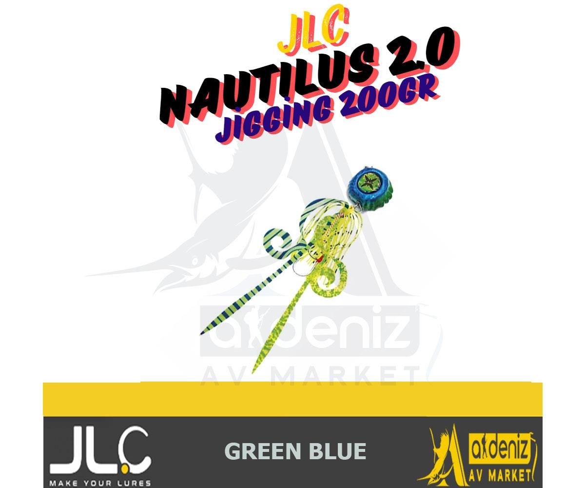 JLC Jigging A La Carta NAUTILUS 2.0 200 Gr #4 Green BlueJLC JİGGİNG A LA CARTA
