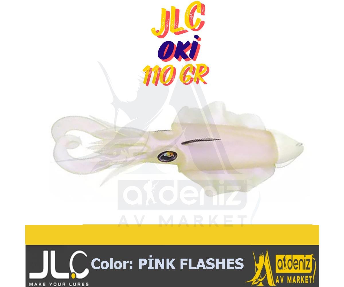 JLC Jigging A La Carta OKİ 110 Gr #2 Pink Flashes beyaz renk Combo Silikon Sübye Yem