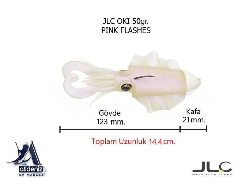 JLC Jigging A La Carta Oki 50 Gr #2 Pink Flashes