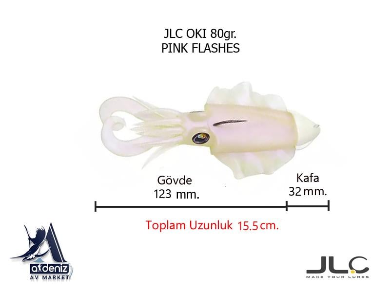 JLC Jigging A La Carta Oki 80 Gr #2 Pink Flashes