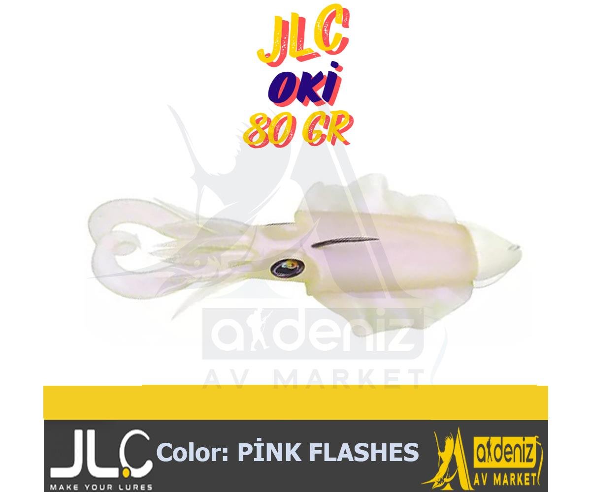 JLC Jigging A La Carta OKİ 80 Gr #2 Pink Flashes beyaz renk Combo Silikon Sübye Yem