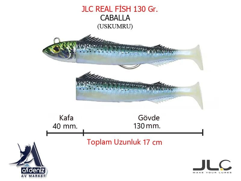 JLC Jigging A La Carta Real Fish 130 Gr #1 Caballa
