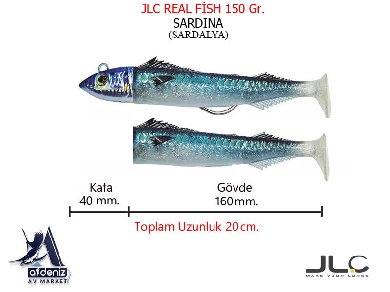 JLC Jigging A La Carta Real Fish 150 Gr #2 Sardina