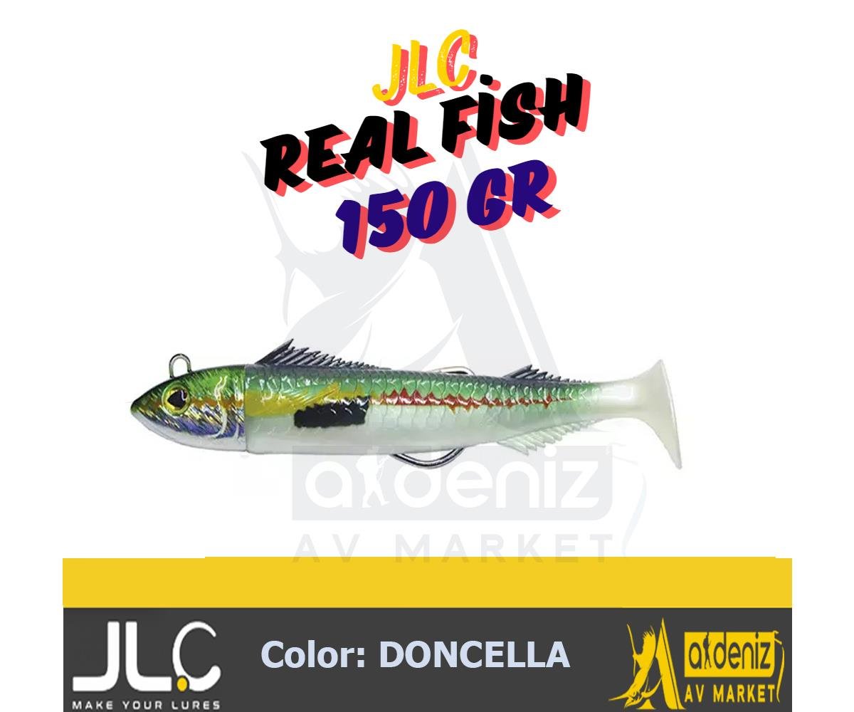 JLC Jigging A La Carta Real Fish 160 mm 150 Gr #1 Doncella gelincik rengi Combo silikon balık Yem