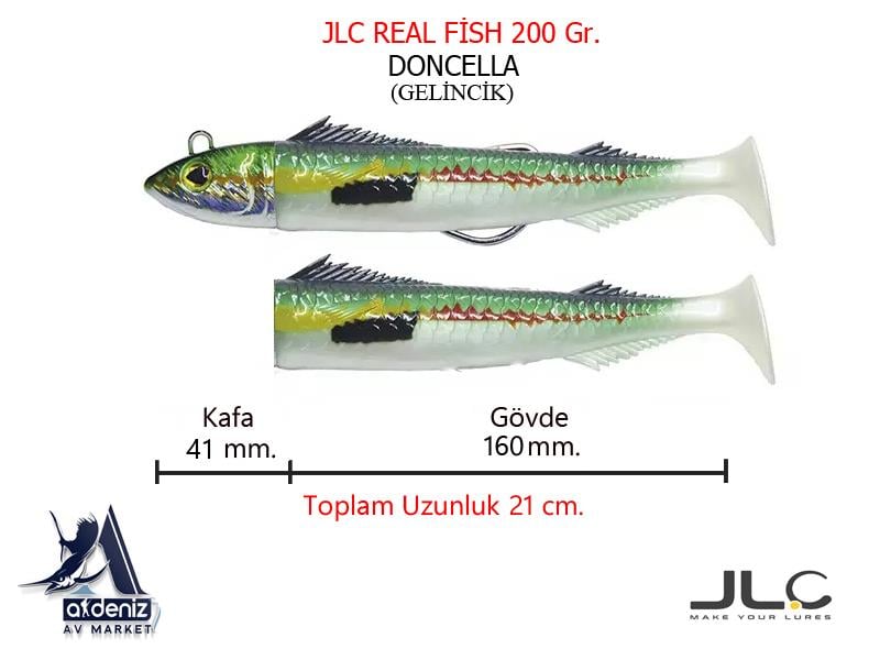 JLC Jigging A La Carta Real Fish 200 Gr #3 Doncella