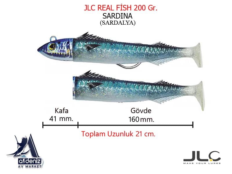 JLC Jigging A La Carta Real Fish 200 Gr #2 Sardina
