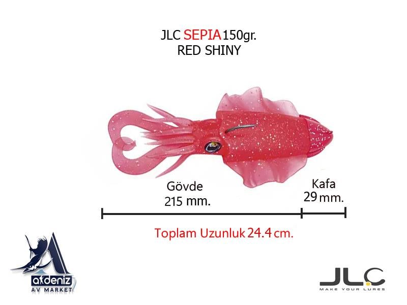 JLC Jigging A La Carta Sepia 150 Gr #3 Red Shıny