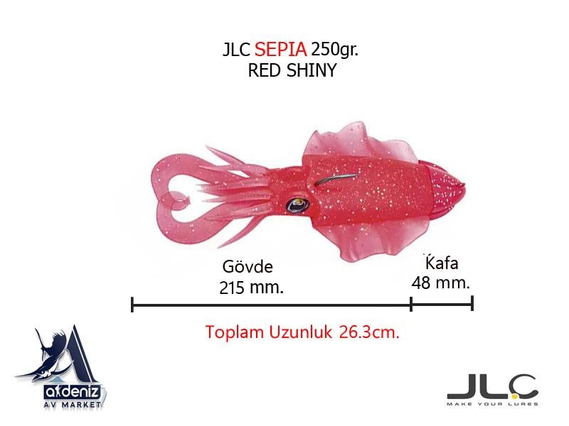 JLC Jigging A La Carta Sepia 250 Gr #3 Red Shıny