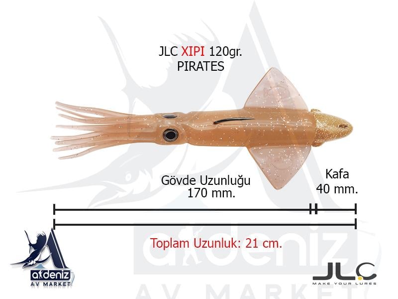 JLC Jigging A La Carta XIPI 120 Gr #3 Pirates Combo Silikon Kalamar YemJLC JİGGİNG A LA CARTA